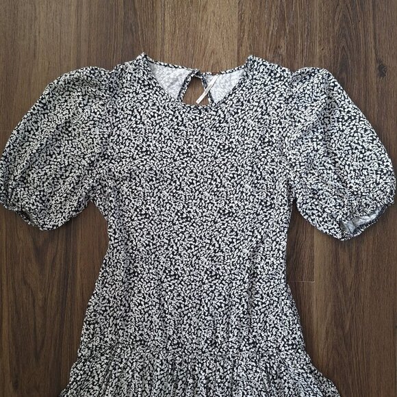 💙 Free People 'Dancing In The Dark' Floral Dress Size S Open Back 100% Viscose - Picture 5 of 11